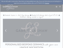 Tablet Screenshot of gabriellashawceramics.com